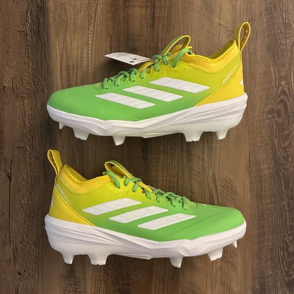 Adidas Adizero Impact TPU Candy Green Yellow Men Size 10 Baseball Cleats JR7827